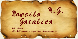 Momčilo Gatalica vizit kartica